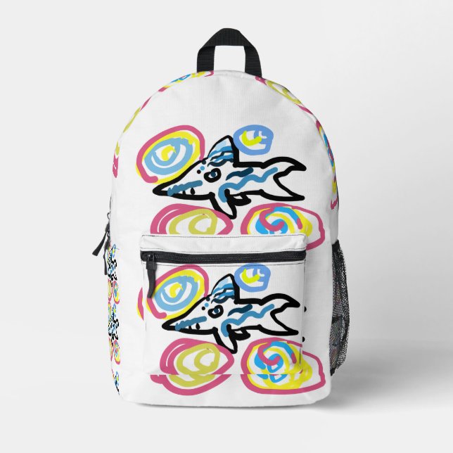 Mochila Impresa Verano de tiburones  (Anverso)