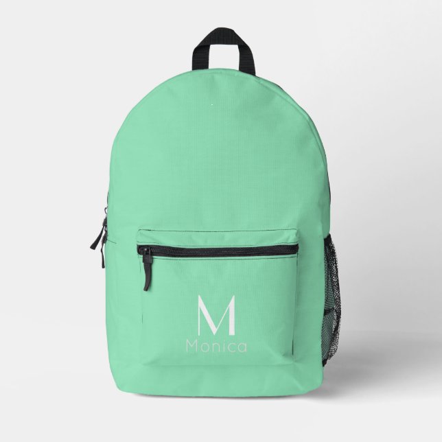 Mochila Impresa verde marino - personalizado (Anverso)