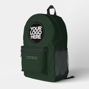 Mochila Impresa Verde oscuro   Logotipo y texto corporativo person