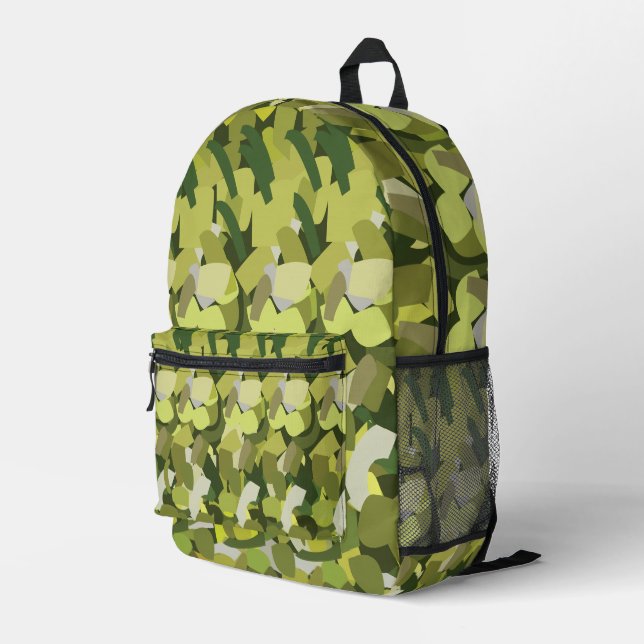Mochila Impresa Verduras verdes (Esquina derecha trasera )