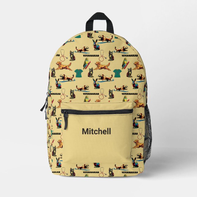 Mochila Impresa Veterinario  (Anverso)