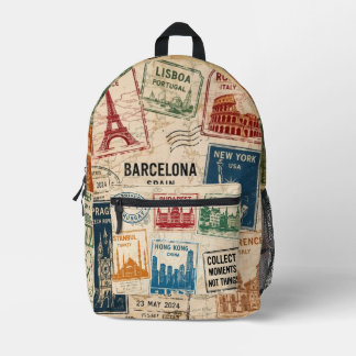 Mochila Impresa Viajero del mundo
