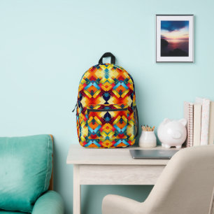 Mochila Impresa Vibes antiguas en colores: elegantes formas geomét
