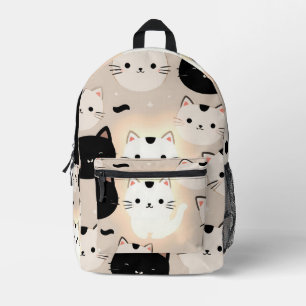 Mochila Impresa Vibes de gatos curas