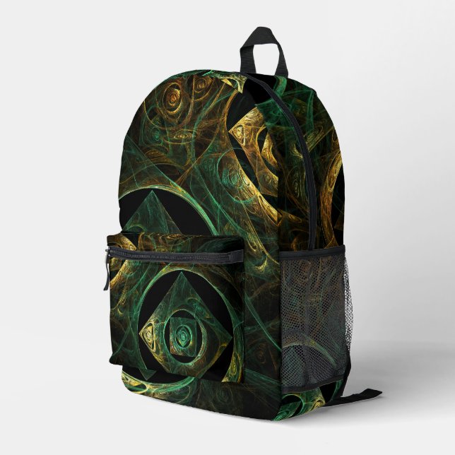 Mochila Impresa Vibraciones mágicas Resumen de arte (Esquina derecha trasera )