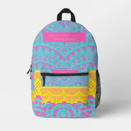 Mochila Impresa Vibrant Barceloneta Lace Backpack – Colorful Barce