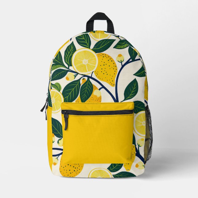 Mochila Impresa Vibrant Lemon Grove (Anverso)