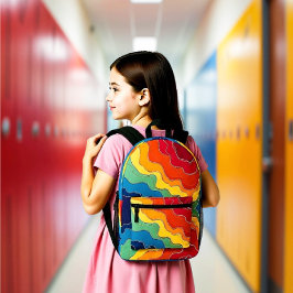 Mochila Impresa Vibrant Wavelengths-Bold, Colorful, Unforgettable