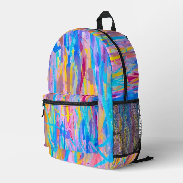 Mochila Impresa Vibrante cascada (Esquina derecha trasera )
