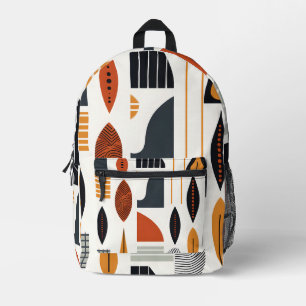 Mochila Impresa Vibrante Resumen del patrón africano
