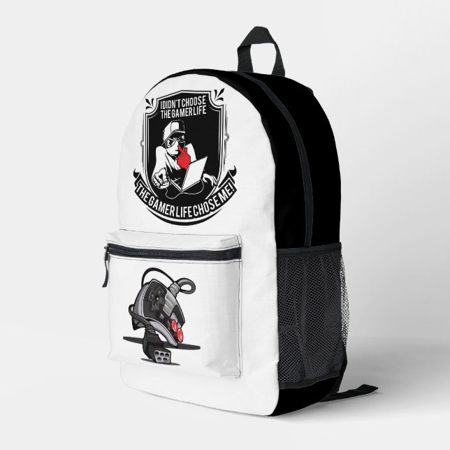 Mochila Impresa Vida de jugador (Esquina derecha trasera )