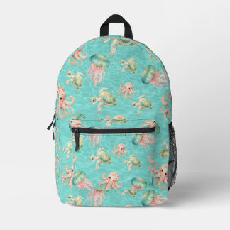 Mochila Impresa Vida marina submarina
