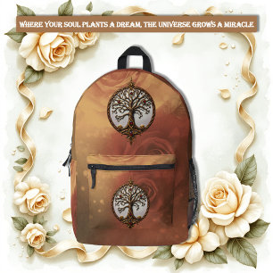 Mochila Impresa Vida Mística del Árbol