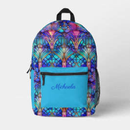 Mochila Impresa Vidrio Soplado sobre Turquesa ver.# 2 - Personaliz