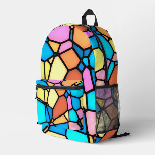 Mochila Impresa Vidrio teñido multicolor