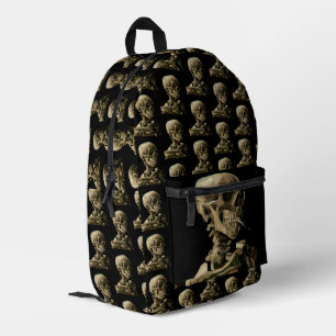 Mochila Impresa Vincent van Gogh - Cráneo con cigarrillo encendido
