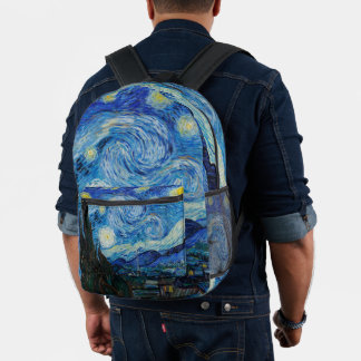 Mochila Impresa Vincent Van Gogh La Noche Starry