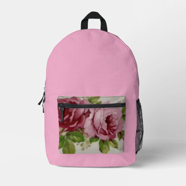 Mochila Impresa Vintage Rose Elegance  (Anverso)
