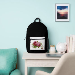 Mochila Impresa Vintage Rose Elegance 