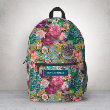 Vintage shabby chic rosas patrón rosa azul