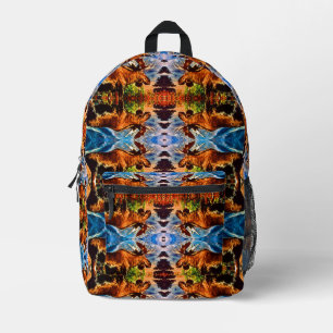 Mochila Impresa Vintage USA Alaska toro