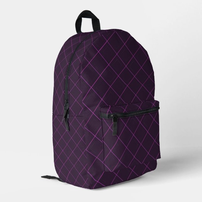 Mochila Impresa Violet Diamond (Esquina izquierda trasera)