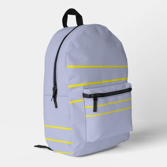 Mochila Impresa Violeta Helado Amarillo  (Esquina izquierda trasera)