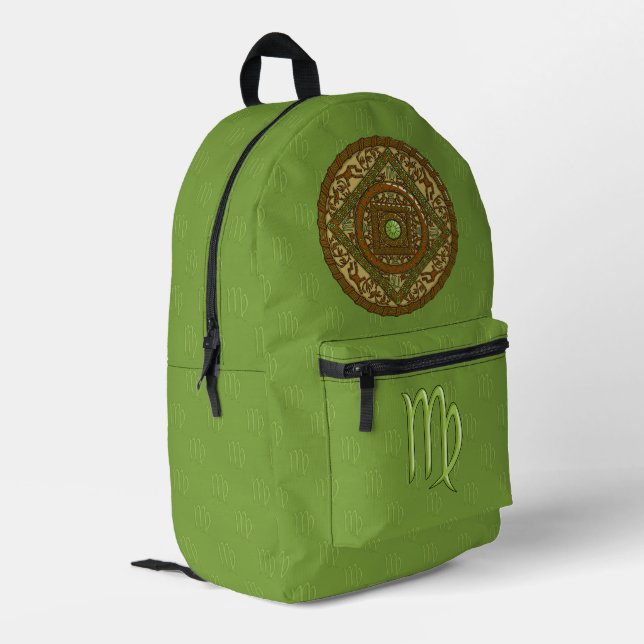 Mochila Impresa Virgo Mandala (Esquina izquierda trasera)