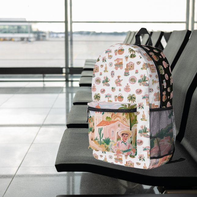 Mochila Impresa Viva México | Testigo mexicano ilustrado (Subido por el creador)