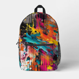 Mochila Impresa Vivid Chaos Splash Graffiti