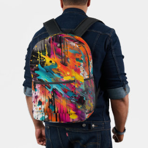 Mochila Impresa Vivid Chaos Splash Graffiti