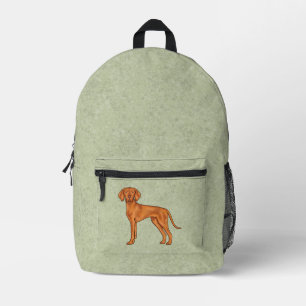 Mochila Impresa Vizsla húngara lindo Personalizado puntero perro v