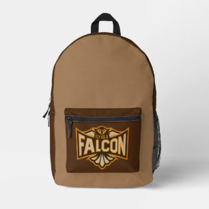 Mochila Impresa Volar Como Un Halcón Sepia