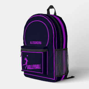 Mochila Impresa Voleibol, chica jugador de voleibol, regalo de cum