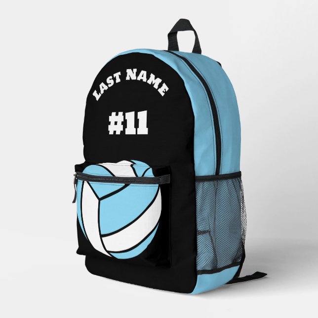Mochila Impresa Voleibol Imprimir nombre de equipo Personalizado B (Esquina derecha trasera )