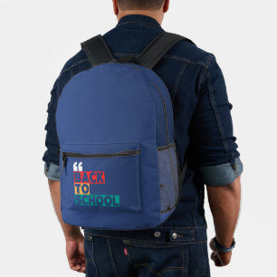 Mochila Impresa Volver a la escuela con un toque clásico y elegant