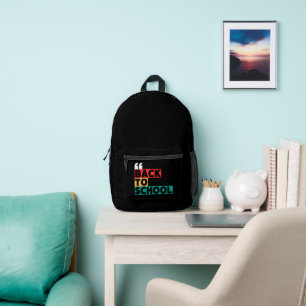 Mochila Impresa Volver a la escuela con un toque clásico y elegant