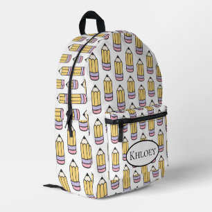 Mochila Impresa Volver al desfile de lápiz escolar