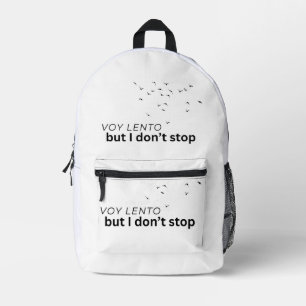 Mochila Impresa Voy despacio, pero no me detengo