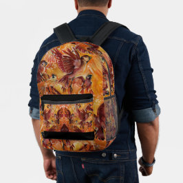 Mochila Impresa Vuelo automático en otoño