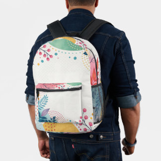 Mochila Impresa Watercolor Whimsy