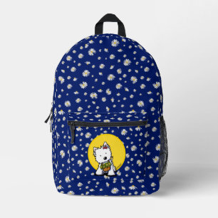 Mochila Impresa Westie Terrier Daisy KiniArt