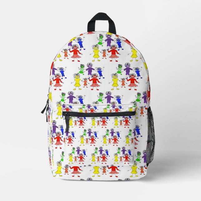 Mochila Impresa Whack-A-Do (Anverso)
