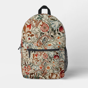 Mochila Impresa William Morris artístico floral vintage Bag