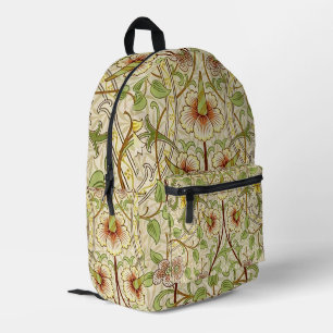 Mochila Impresa William Morris Daffodil Classic Flower Wallpaper