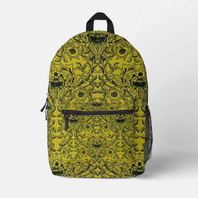 Mochila Impresa William Morris Diseño No. 1 (Anverso)