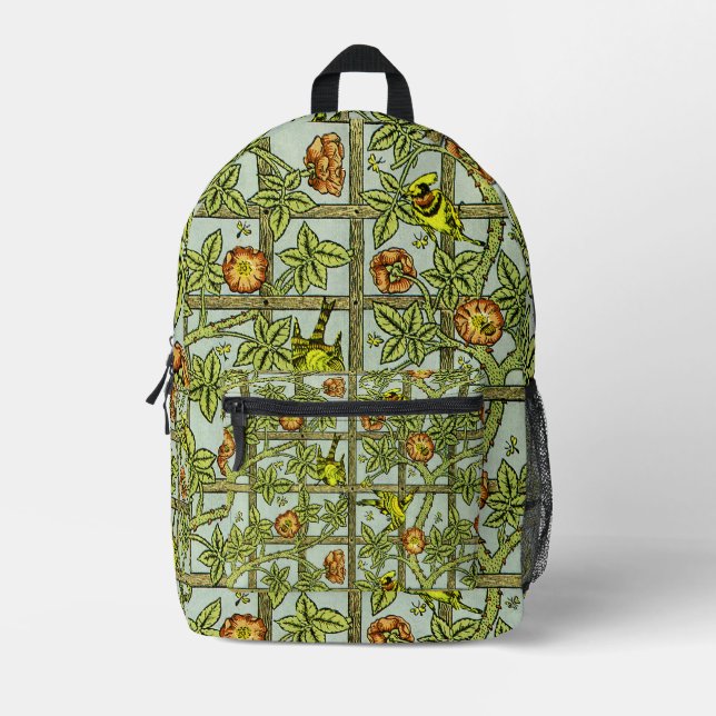 Mochila Impresa William Morris Diseño No. 5 (Anverso)