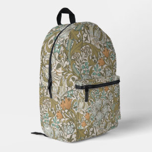 Mochila Impresa William Morris Golden Lily Blue Gold