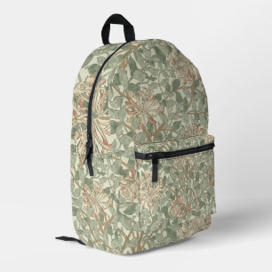 Mochila Impresa William Morris Honeysuckle Green Floral