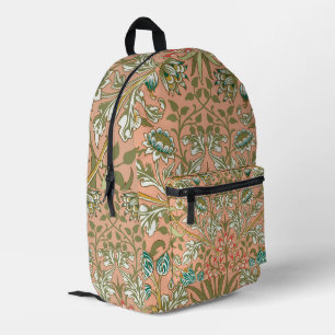 Mochila Impresa William Morris Hyacinth Flower Rosa Art